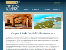 Tablet Screenshot of oropeza-parks.com